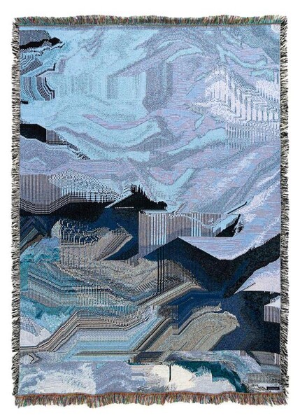 Glacial Drift - Woven Cotton Throw Designed by Phillip David Stearns for Glitch Textiles