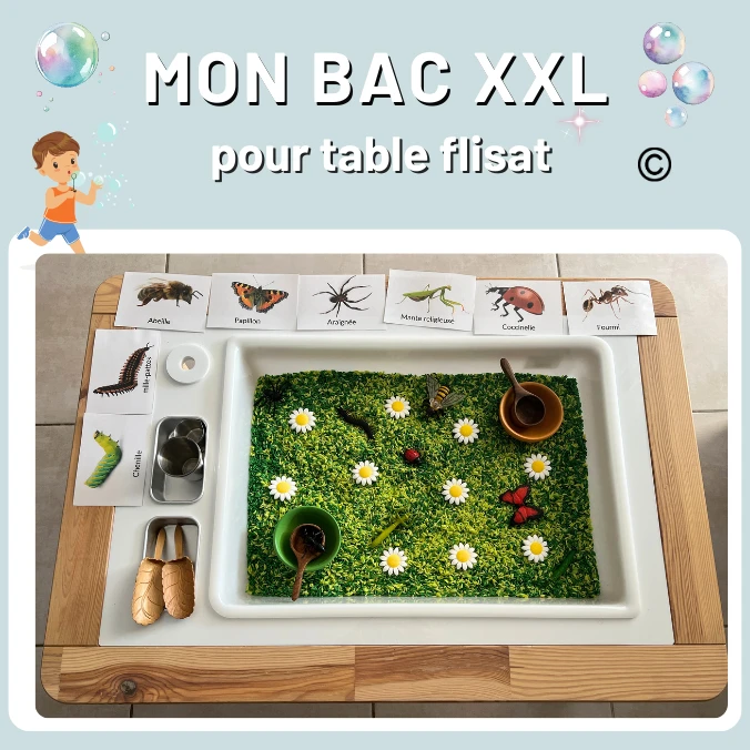 Table sensorielle flisat IKEA, 1 fabuleux Bac activité XXL
