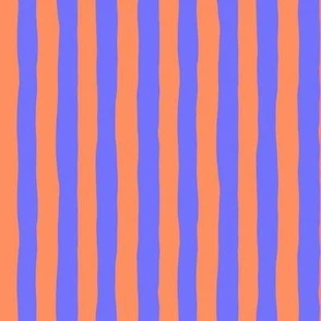 Retro Candy Stripes - Electric Blue & Fabric | Spoonflower