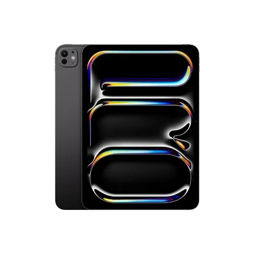Apple iPad Pro 11 (M4) : Écran Ultra Retina XDR, 256 Go, Caméra Avant 12 Mpx Horizontale/Appareil Photo arrière 12 Mpx, Scanner LiDAR, Wi-FI 6E, Autonomie d’Une journée, Verre Standard — Noir sidéral