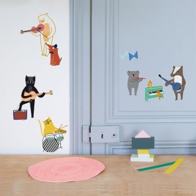 Stickers Let's rock (35 x 26 cm)