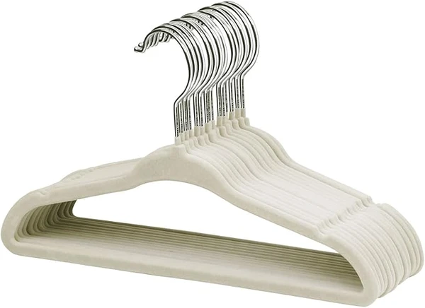 ManGotree Lot de 15 Cintres en Velours pour Bébé, Cintres Ultra-Minces pour Économiser de l'espace, Robustes et Durables
