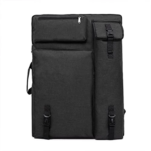 OhMill Sac de Planche à Dessin 4K Art Portfolio Case Portefeuille d’Artiste A2 Sac de Fournitures d’Art Sac de Protection à Dessin Sacoche pour Carton à Dessin Sac de Transport Étanche