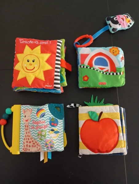 Lot de livres en tissu