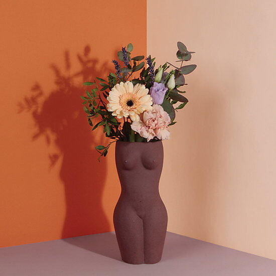 Vase corps femme body doiy grand - brun/marron