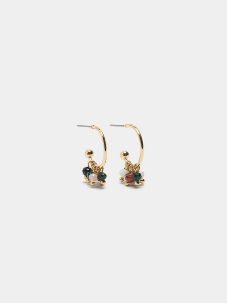 Créoles ouvertes avec pierres