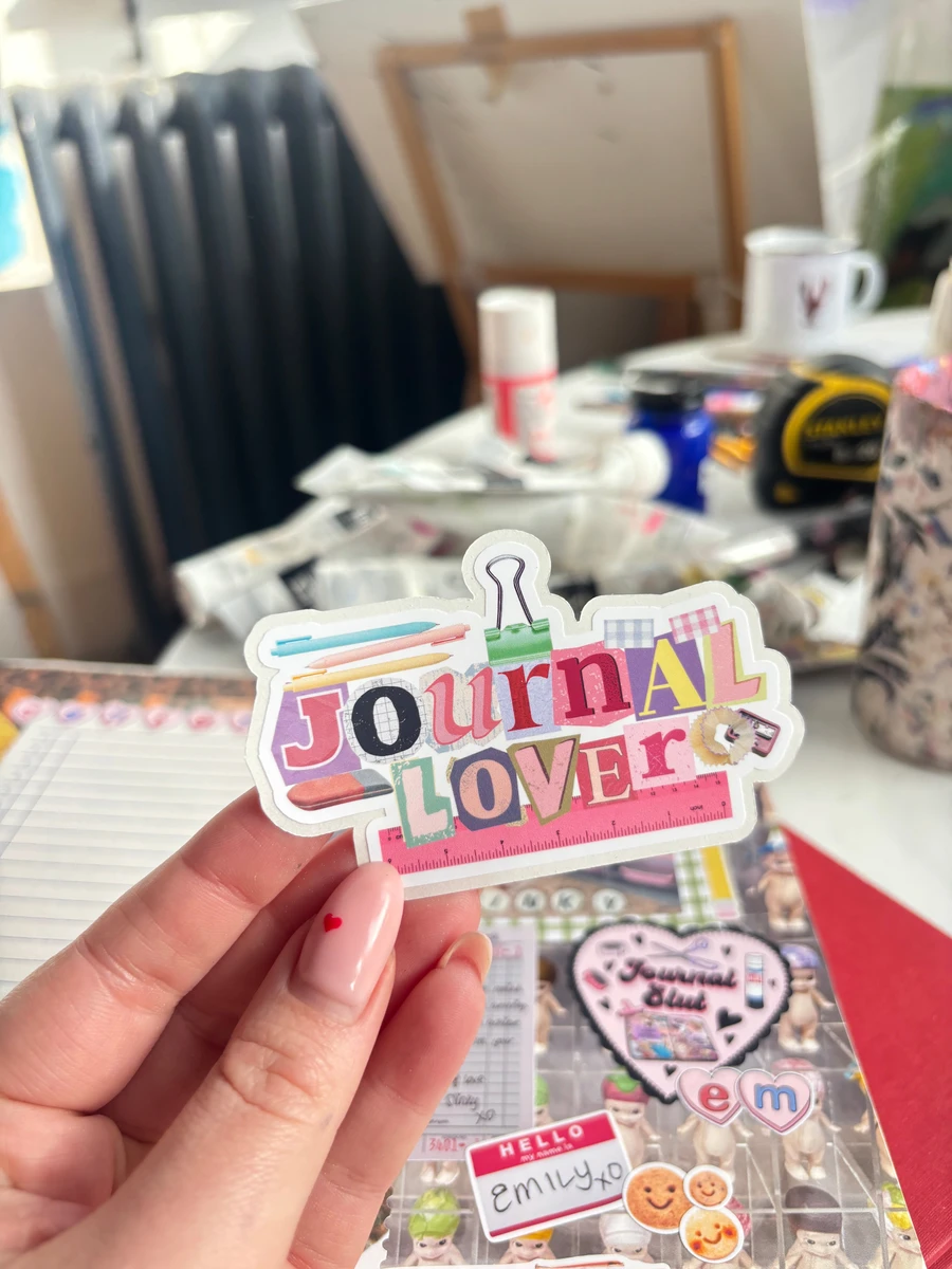 Journal Lover Easy Peel Sticker