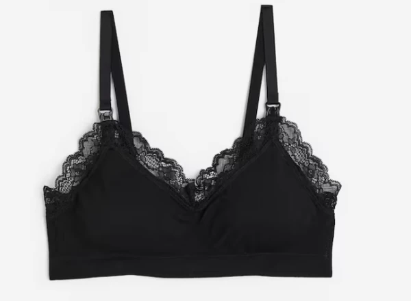 MAMA Lot de 2 soutiens-gorge d’allaitement paddés - Sur-taillés pour la grossesse et l'allaitement 