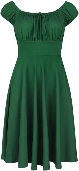 Robe `Évasée Col Froncé