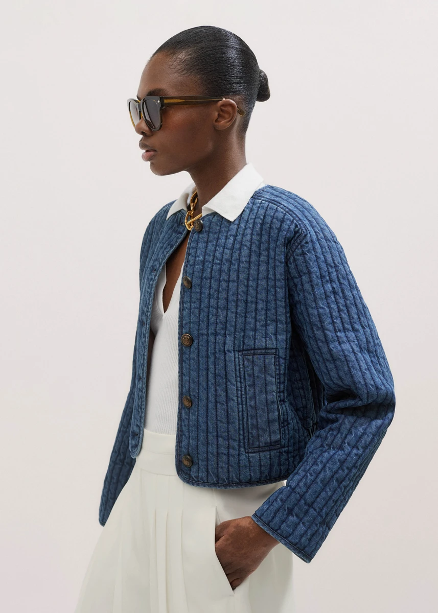 Denim Quilted Jacket