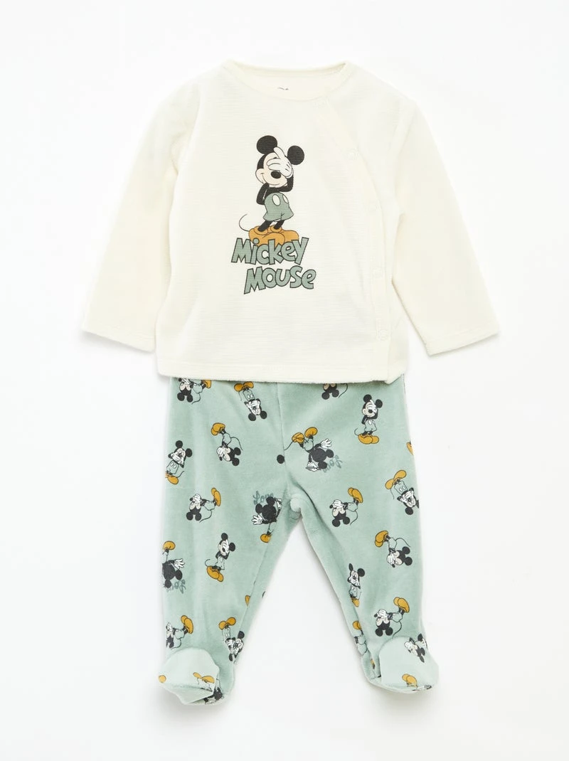Ensemble pyjama en velours 'Disney' haut + pantalon - 2 pièces
