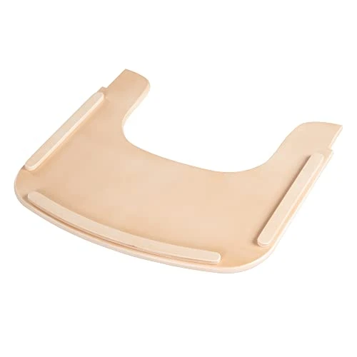 roba Plateau Repas pour Chaise Haute Évolutive Sit Up Flex - Amovible - Installation Rapide - Compatible avec Harnais de Sécurité - Nettoyage Facile - Bois Naturel
