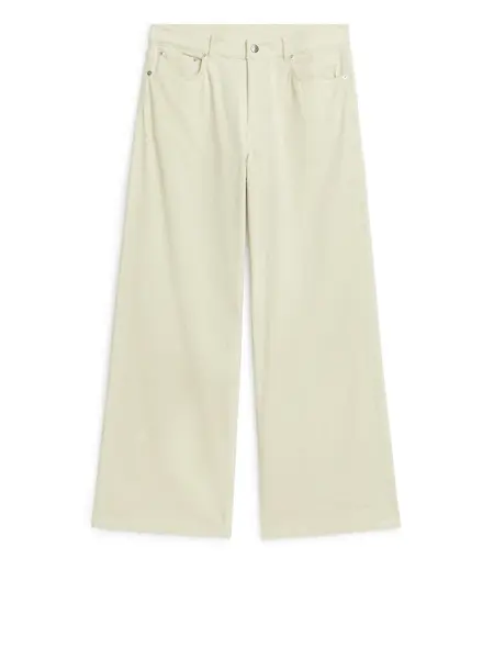 Pantalon large en velours côtelé