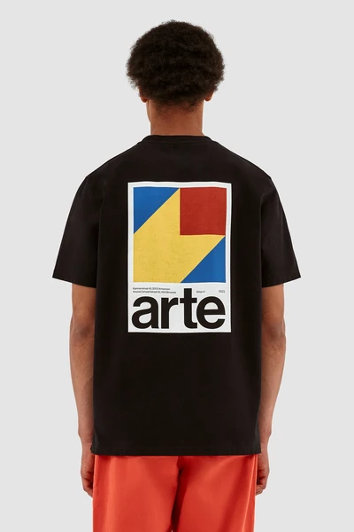 Noir XS - Taut Back Y Print T-shirt - Black