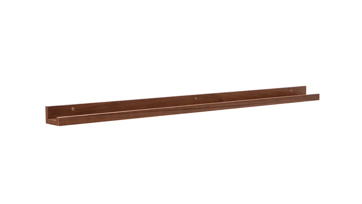 Support de cadres photos - étagère linéaire en bois clair chêne L120 cm LINEA - Miliboo