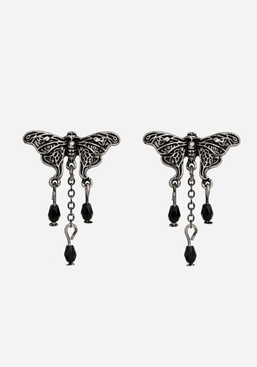 Rowan Moth Drop Earrings