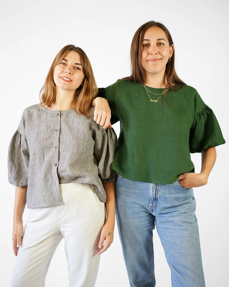 Top parfait à manches bouffantes - Patron de couture PDF