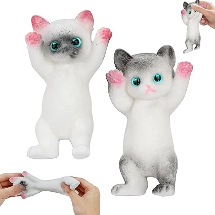 2 Pièces Taba Squishy Kit, Fufu Squishy, Squishy Anti-Stress, Taba Squishy Patte, Taba Squishy Chat, Squishy Giants, Anti-Stress Jouets de Chat
