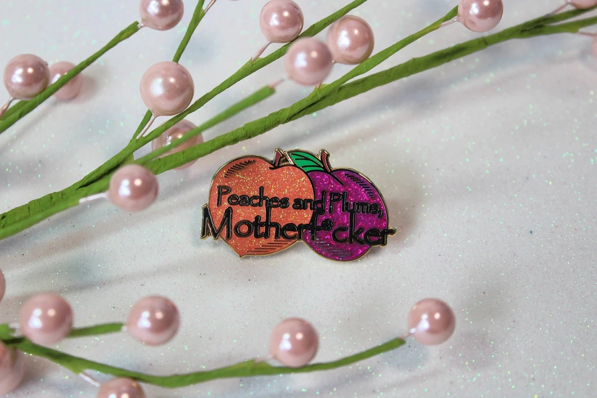 The Magicians- Glitter Peaches and plums Hard Enamel Pin