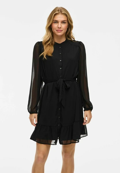 MINI VIFALIA LANGARM - Robe chemise - black beauty