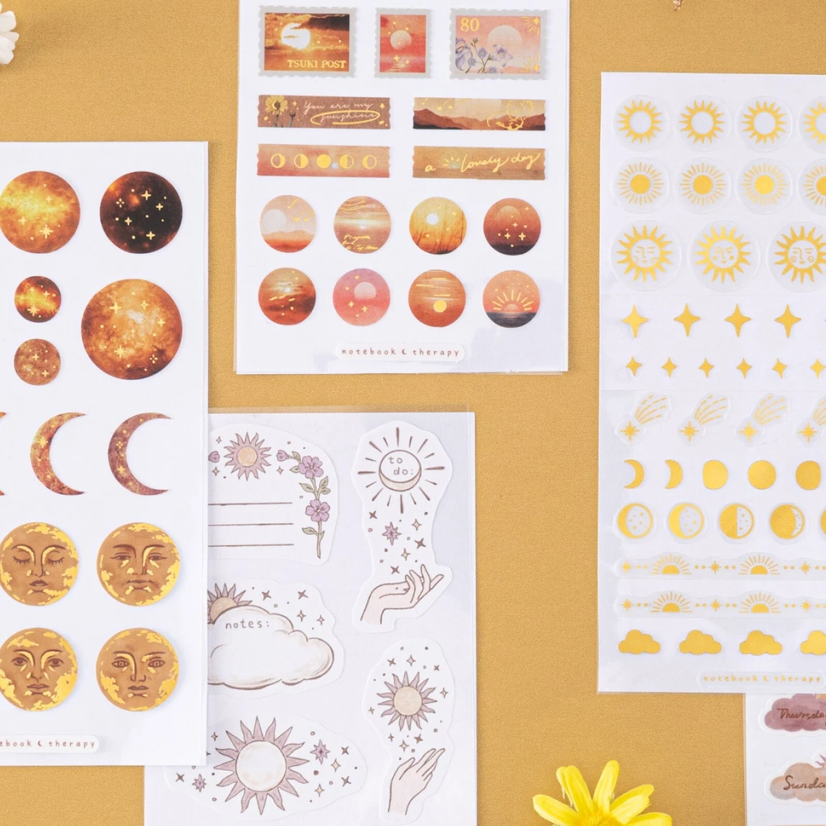 Tsuki ‘Sunlit Mystery’ Sticker Set ☾ – NotebookTherapy