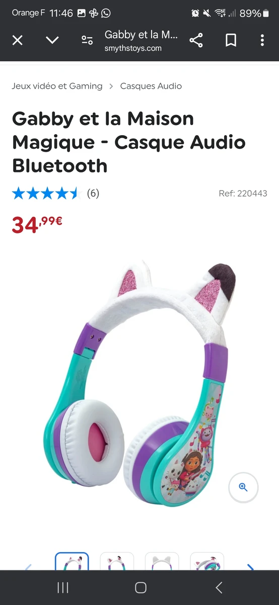 Gabby et la Maison Magique - Casque Audio Bluetooth