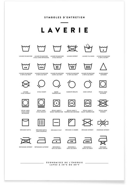 Affiche laverie