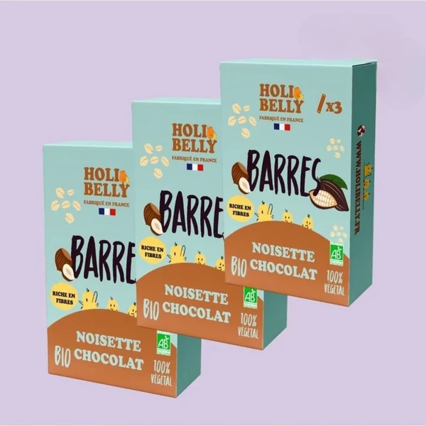 Lot de 3 Packs de Barres Énergétiques - Chocolat