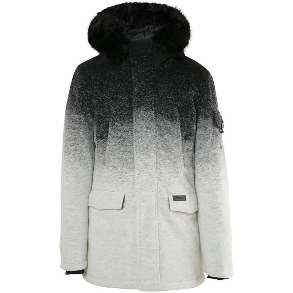 Parka laine tie dye Noir