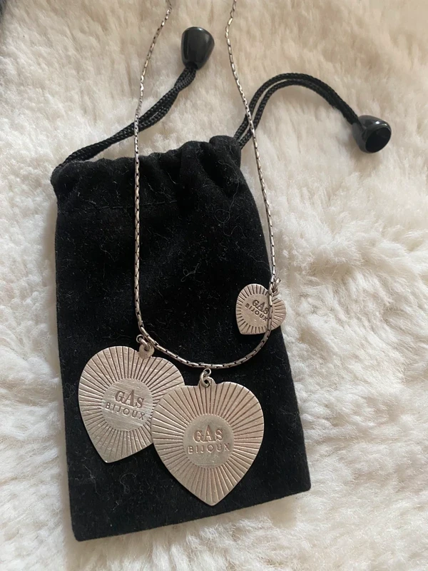 Collier GAS cœurs argent
