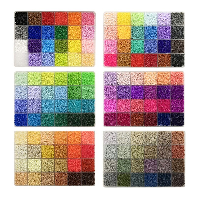 Yantjouet — Boîte 2,6mm de 24 couleurs, mini ensemble de perles de haute qualité, bon pour bricolage, cadeau, 13200 pièces,