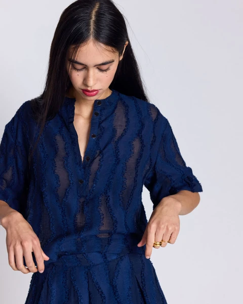 Blouse Constantine bleu marine