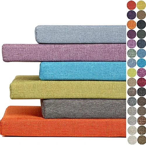 Coussin Banc Taille Personnalisée, Coussins pour Bancs de Jardin pour Balancelle Mobilier Dextérieur Chaise Terrasse, Coussin de Banc Antidérapant Lavable pour Intérieur ou Extérieur(10cm Dépaisseur)
