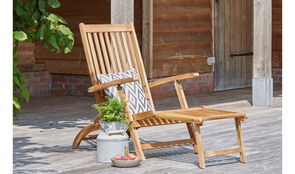 Transat en bois exotique d'acacia Flexifolia - House and Garden