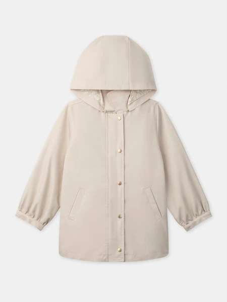 Parka 3 en 1 beige rosé Fille