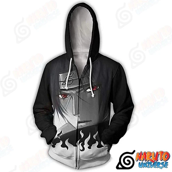 Naruto Jacket (Zipper Hoodie) Shippuden Itachi Zip Hoodie 3D