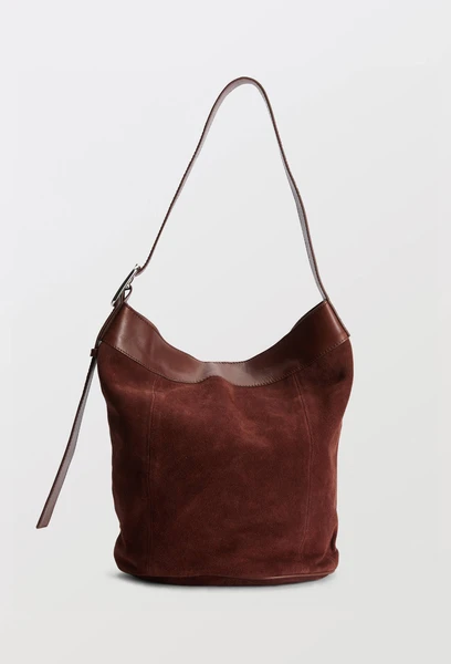 Sac seau en cuir