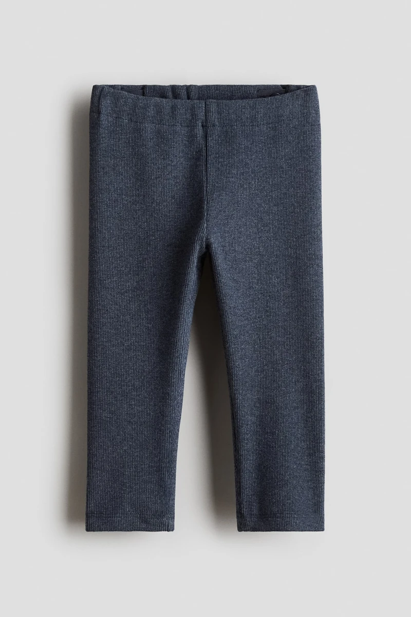 Legging en coton côtelé