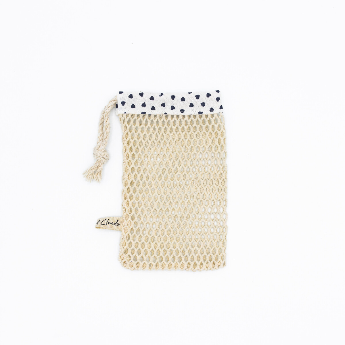 Filet sac à savon en coton biologique - Leaves & Clouds