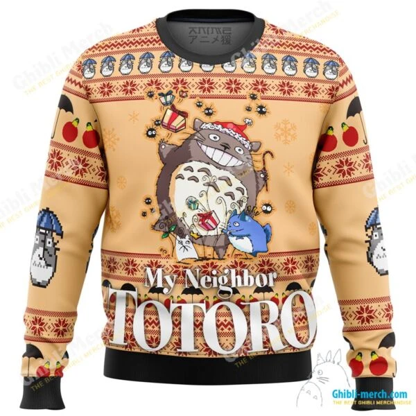 Totoro Christmas Ugly Sweater - Ghibli Merch Store - Official Studio Ghibli Merchandise