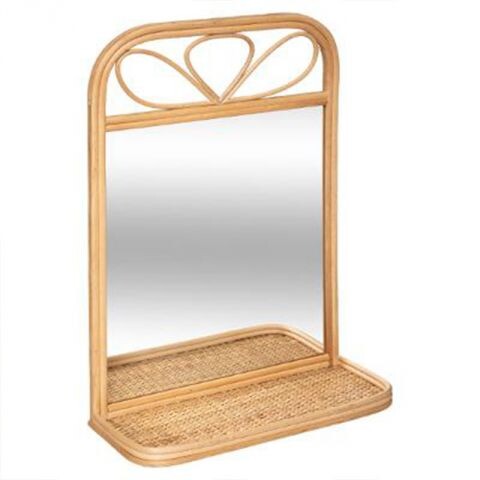 Miroir & Étagère "Liberty" 50cm Beige