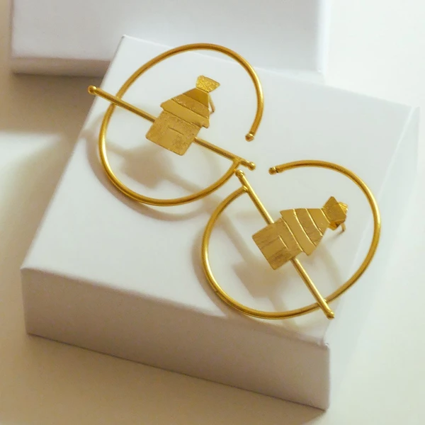 Boucles d'oreille en Bronze Mossane