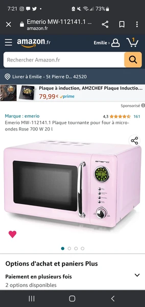 Micro ondes rose