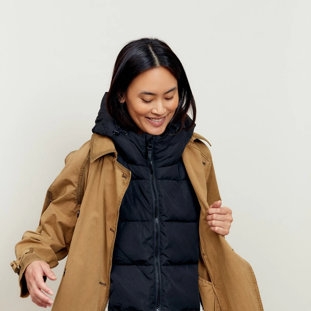 Capuche doudoune noire intérieur polaire