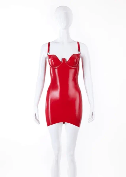 Mini-robe en latex coupe Casandra