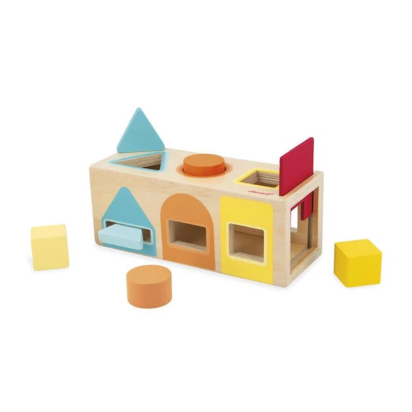 Boite à formes géométriques en bois 18 mois multicolore - Janod