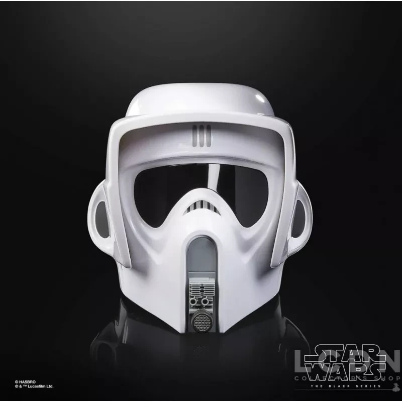 Casque : Star Wars VI Le Retour du Jedi Black Series Casque Electronique 1/1 Biker Scout