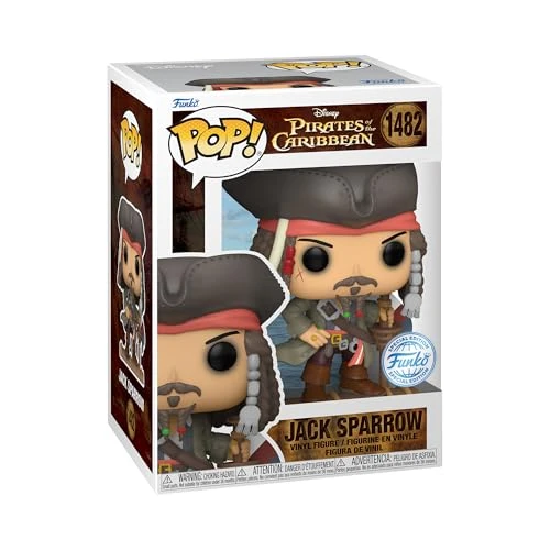 Funko Pop! Movies: PotC - Captain Jack Sparrow Sparrow - (Opening) - Pirates of The Caribbean - Pirates des Caraïbes - Figurine en Vinyle à Collectionner - Idée de Cadeau - Produits Officiels