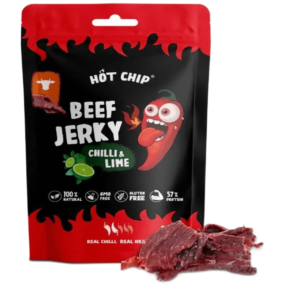 Hot Chip Beef Jerky Chilli & Lime
