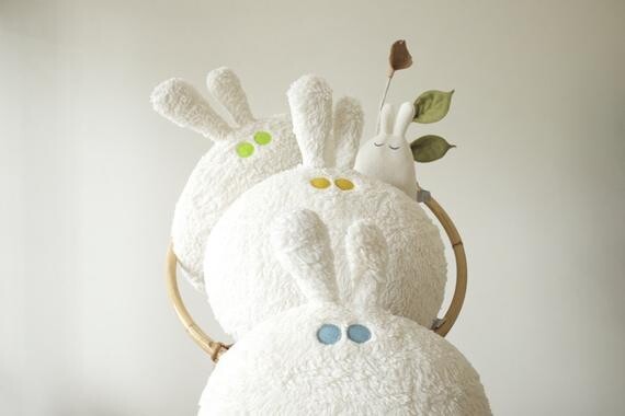 Coussin, coton bio, fabriqué artisanalement